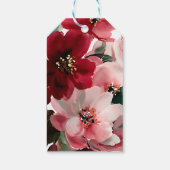  Christmas Themed Red Floral Wedding  ギフトタグ (裏面)