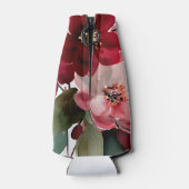  Christmas Themed Red Floral Wedding  ボトルクーラー (裏面)