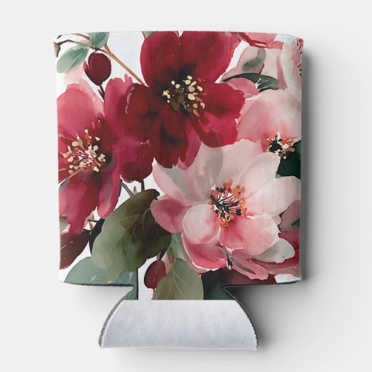  Christmas Themed Red Floral Wedding  缶クーラー (裏面)