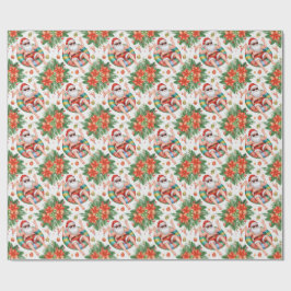  Christmas themed Santa Pool Party ラッピングペーパー