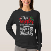 Christmas This Santa Can Be Bribed With Cigars Whi Tシャツ (正面)