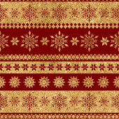 Christmas Throw Blanket Elegant Red Gold Accent フリースブランケット