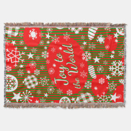 Christmas Throw Blanket – Joy to the World  スローブランケット