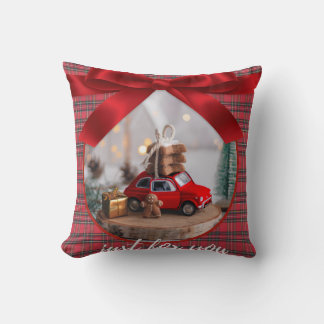 Christmas Throw Cushion - Cozy Holiday Pillow for クッション
