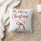 Christmas Throw Cushion - Cozy Holiday Pillow for  クッション (ブランケット)