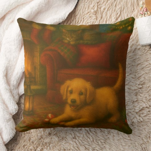 Christmas Throw Pillow クッション (ブランケット)