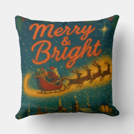 Christmas Throw Pillow クッション (裏面)