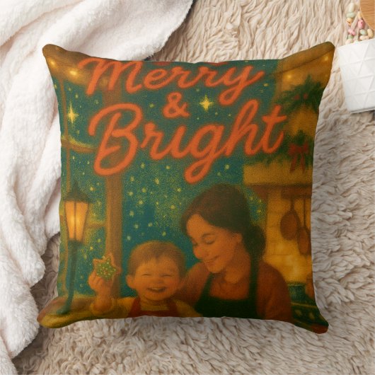 Christmas Throw Pillow クッション (ブランケット)