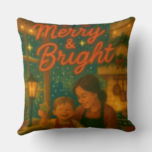 Christmas Throw Pillow クッション (裏面)