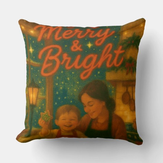 Christmas Throw Pillow クッション (正面)