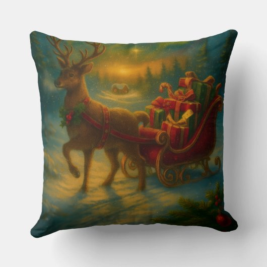 Christmas Throw Pillow クッション (裏面)