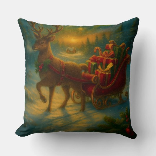 Christmas Throw Pillow クッション (正面)