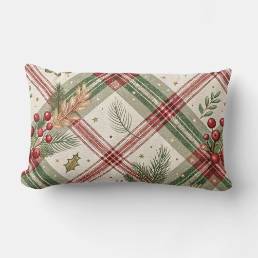 Christmas Throw Pillow ランバークッション (正面)