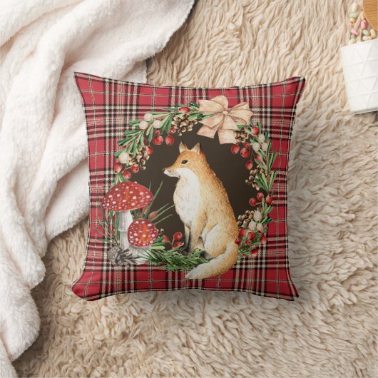 Christmas Throw Pillow 16" x 16" クッション (ブランケット)
