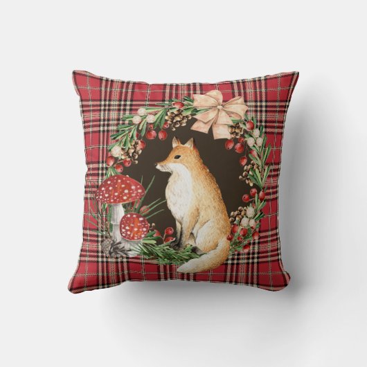 Christmas Throw Pillow 16" x 16" クッション (裏面)