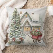 Christmas Throw Pillow | Elegant Holiday Cushion クッション (ブランケット)