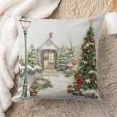 Christmas Throw Pillow | Elegant Holiday Cushion クッション (ブランケット)