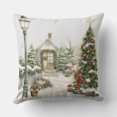 Christmas Throw Pillow | Elegant Holiday Cushion クッション (裏面)