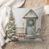 Christmas Throw Pillow | Elegant Holiday Cushion クッション (ブランケット)