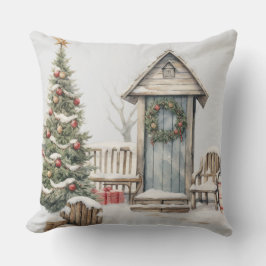Christmas Throw Pillow | Elegant Holiday Cushion クッション