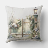 Christmas Throw Pillow | Elegant Holiday Cushion クッション (裏面)