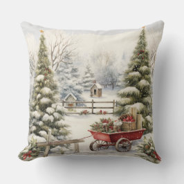 Christmas Throw Pillow | Elegant Holiday Cushion クッション