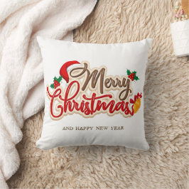 Christmas Throw Pillow – Festive Holiday Decor クッション