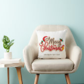 Christmas Throw Pillow – Festive Holiday Decor クッション (椅子)