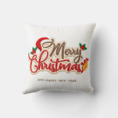 Christmas Throw Pillow – Festive Holiday Decor クッション (裏面)