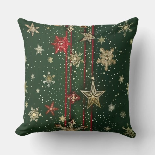 Christmas Throw Pillow – Festive Holiday Decor クッション (正面)