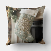 Christmas Throw Pillow – Festive Holiday Decor クッション (裏面)