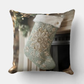Christmas Throw Pillow – Festive Holiday Decor クッション (正面)