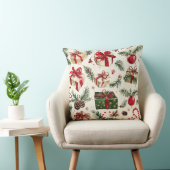 Christmas Throw Pillow – Festive Holiday Decor クッション (椅子)