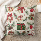 Christmas Throw Pillow – Festive Holiday Decor クッション (ブランケット)
