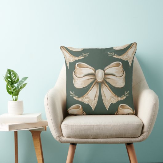 Christmas Throw Pillow – Festive Holiday Decor クッション (椅子)