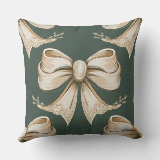 Christmas Throw Pillow – Festive Holiday Decor クッション (裏面)