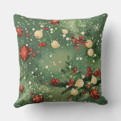 Christmas Throw Pillow – Festive Holiday Decor クッション (裏面)
