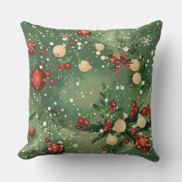 Christmas Throw Pillow – Festive Holiday Decor クッション