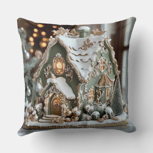 Christmas Throw Pillow – Festive Holiday Decor クッション (裏面)