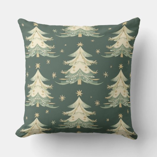 Christmas Throw Pillow – Festive Holiday Decor クッション (正面)