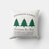 Christmas Throw Pillow – Festive Holiday Decor クッション (裏面)