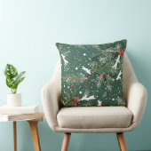 Christmas Throw Pillow – Festive Holiday Decor クッション (椅子)