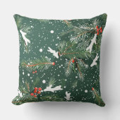 Christmas Throw Pillow – Festive Holiday Decor  クッション (正面)