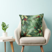 Christmas Throw Pillow – Festive Holiday Decor クッション (椅子)