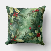Christmas Throw Pillow – Festive Holiday Decor  クッション (正面)