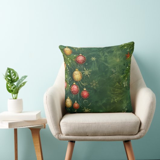 Christmas Throw Pillow – Festive Holiday Decor  クッション (椅子)