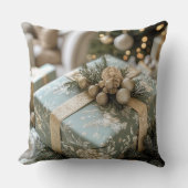 Christmas Throw Pillow – Festive Holiday Decor クッション (正面)