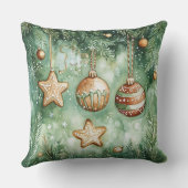 Christmas Throw Pillow – Festive Holiday Decor クッション (裏面)