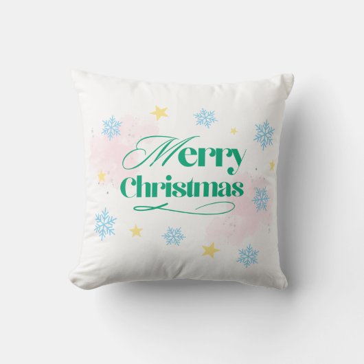 Christmas Throw Pillow – Festive Holiday Decor クッション (正面)