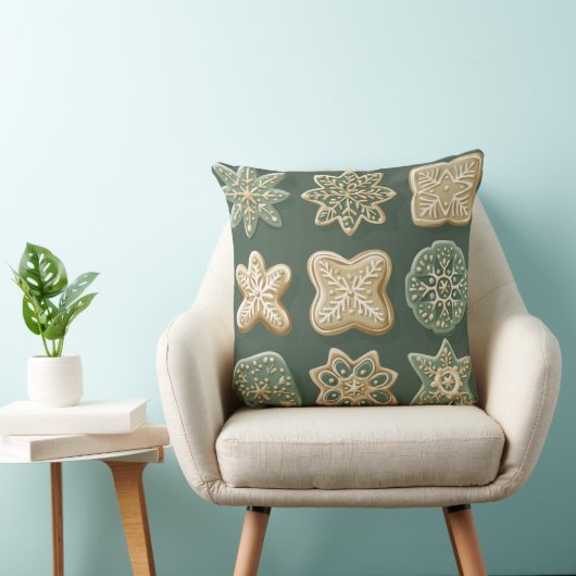 Christmas Throw Pillow – Festive Holiday Decor クッション (椅子)